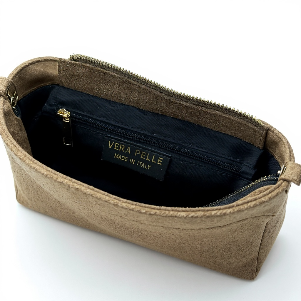 Borsa a spalla in camoscio