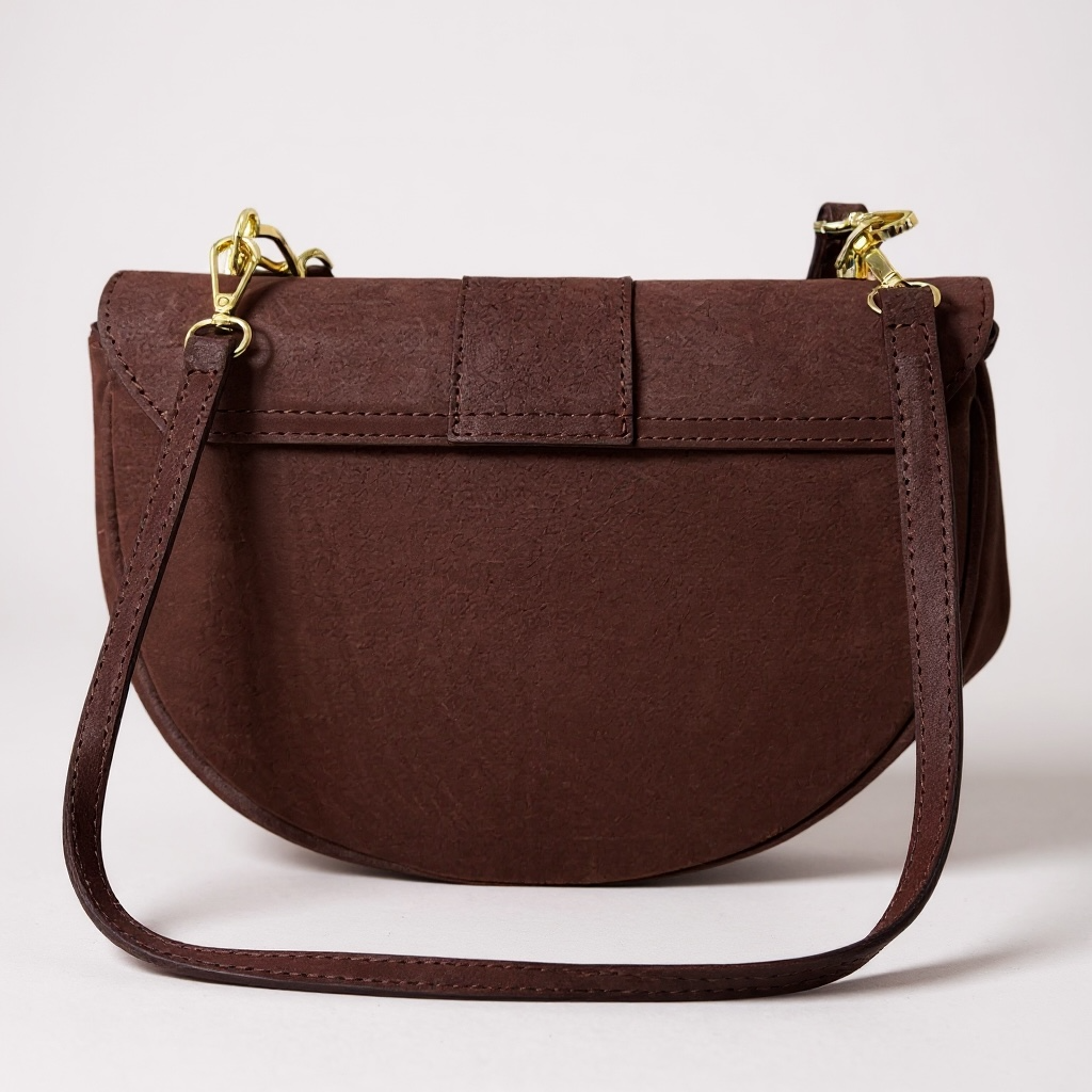 Borsa a spalla in pelle camoscio