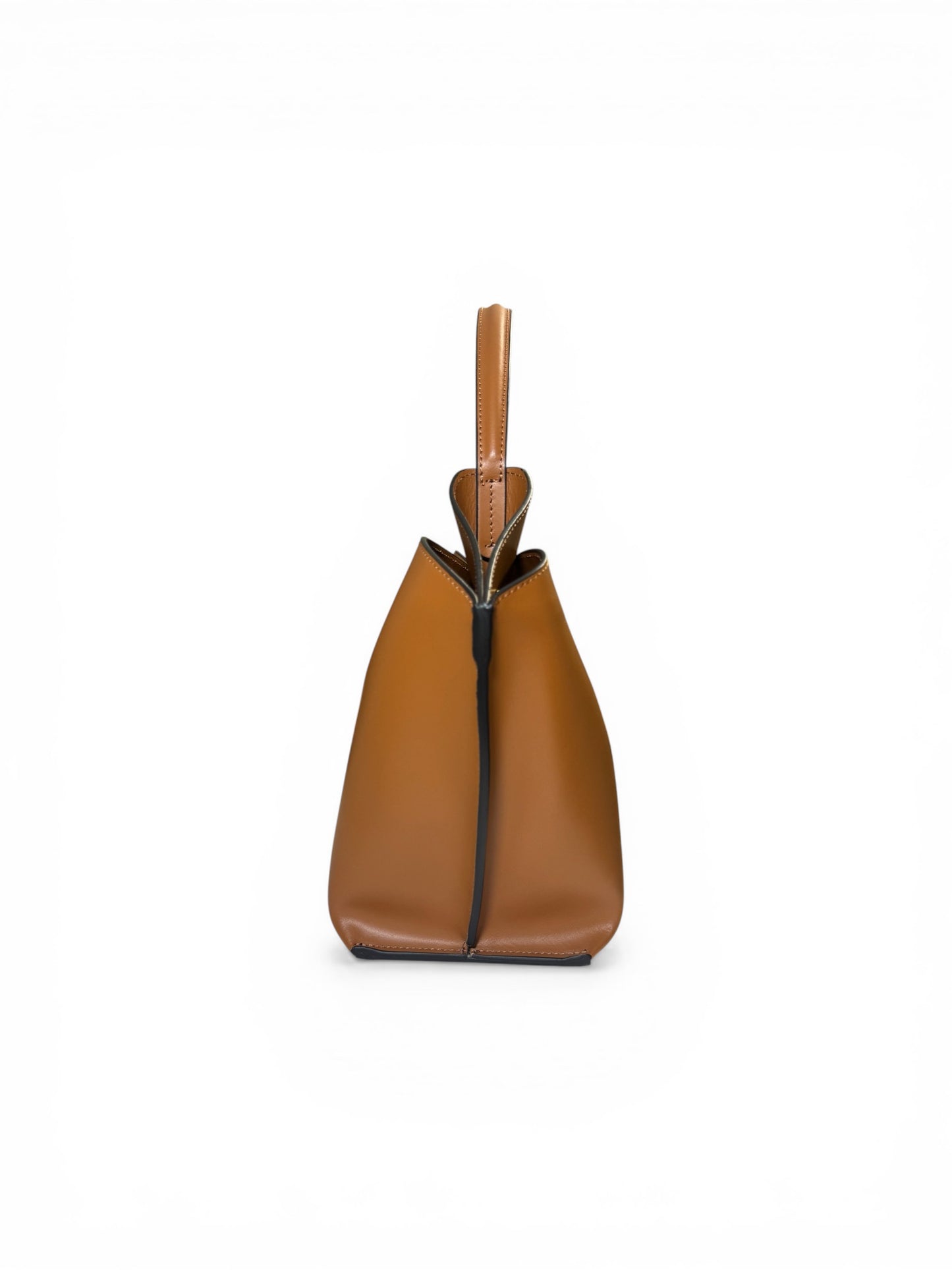 Borsa a mano in pelle liscia