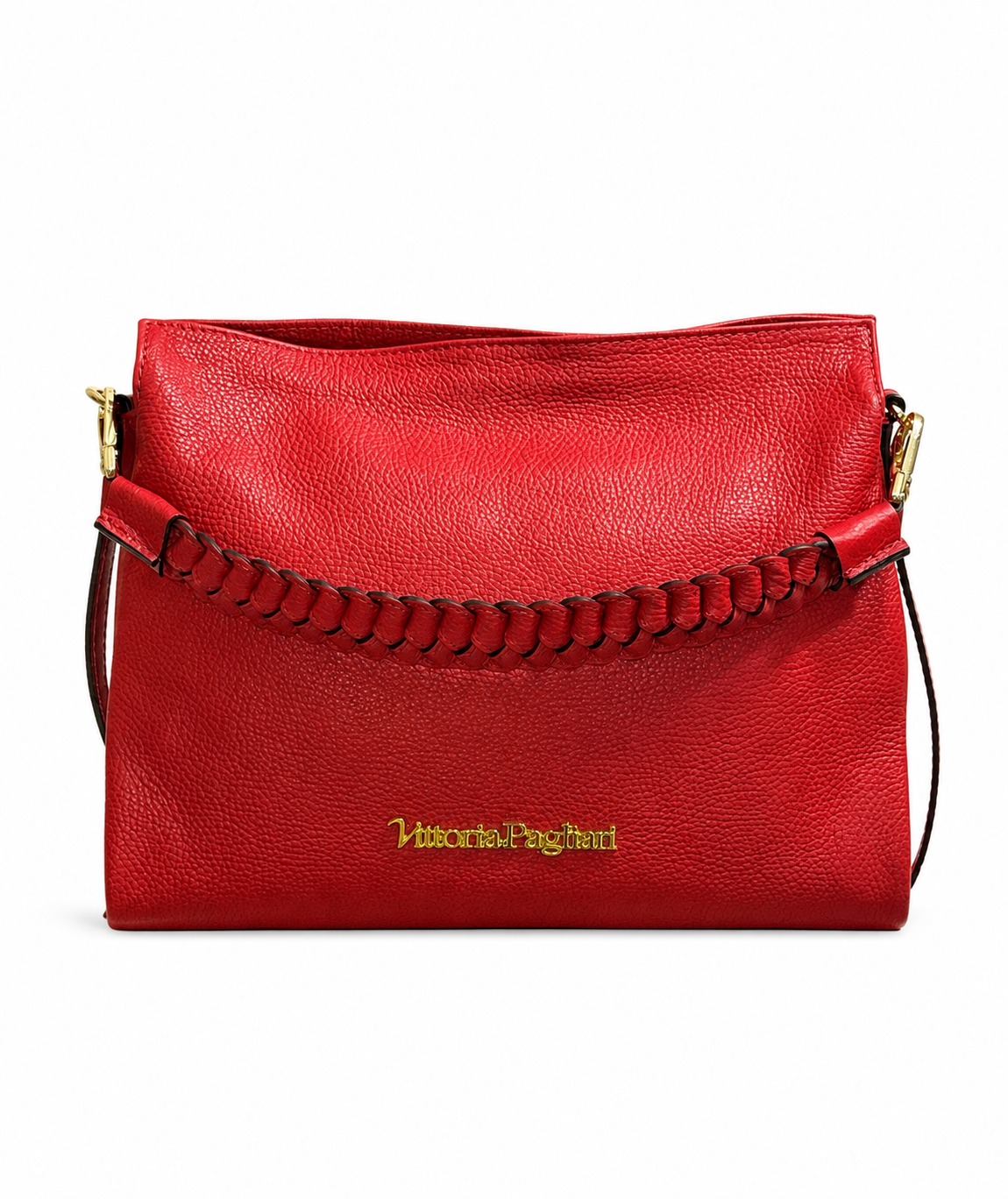 Borsa a Spalla con Manico Intrecciato