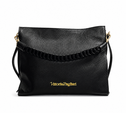 Borsa a Spalla con Manico Intrecciato