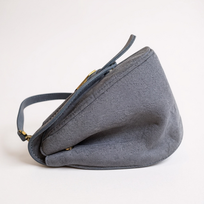 Borsa a spalla in pelle camoscio