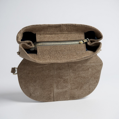 Borsa a spalla in camoscio