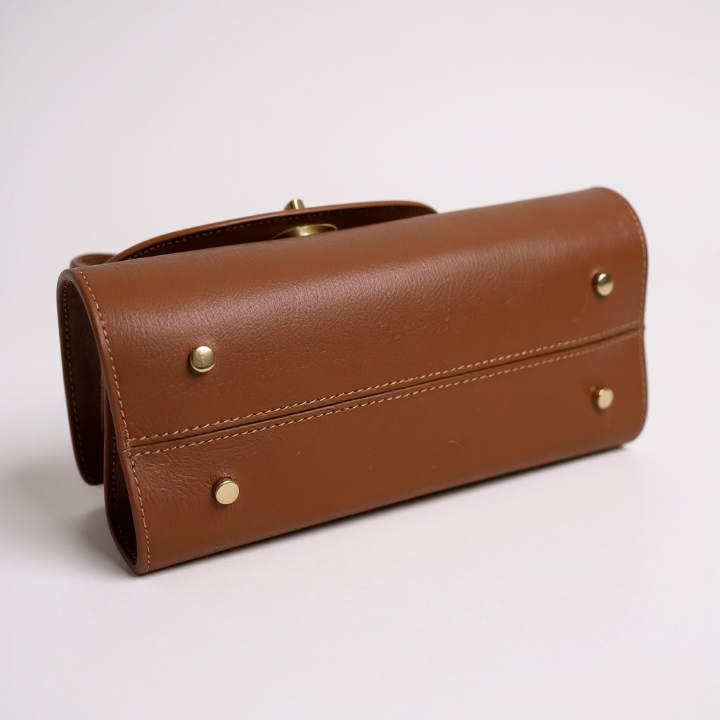 Borsa a Mano in Pelle con Tracolla