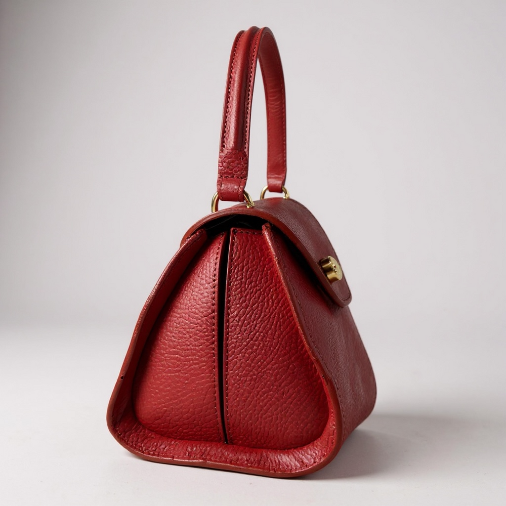 Borsa a Mano in Pelle con Tracolla