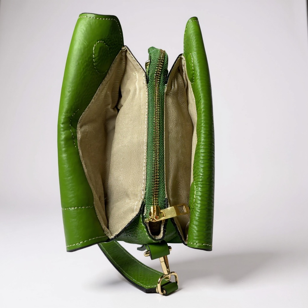 Borsa A Mano In Pelle Dollaro.