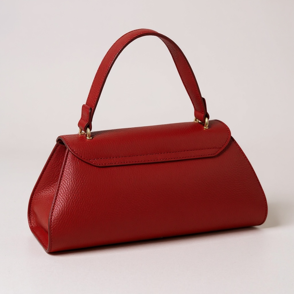 Borsa a Mano in Pelle con Tracolla