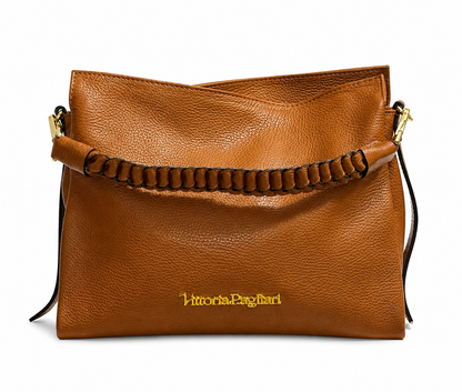 Borsa a Spalla con Manico Intrecciato