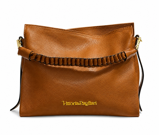Borsa a Spalla con Manico Intrecciato