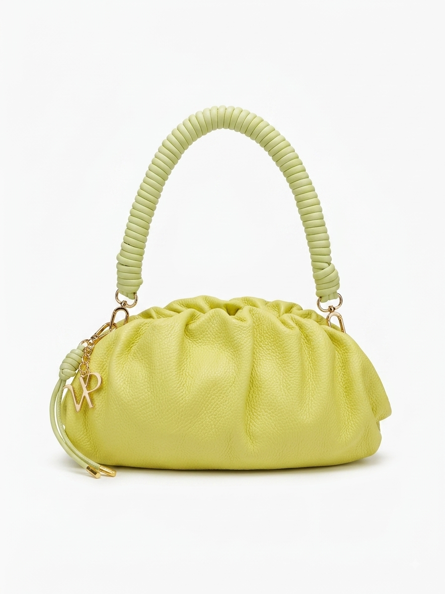 Borsa Pouch in Pelle Martellata