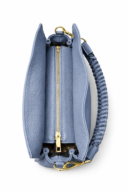 Borsa a Spalla con Manico Intrecciato