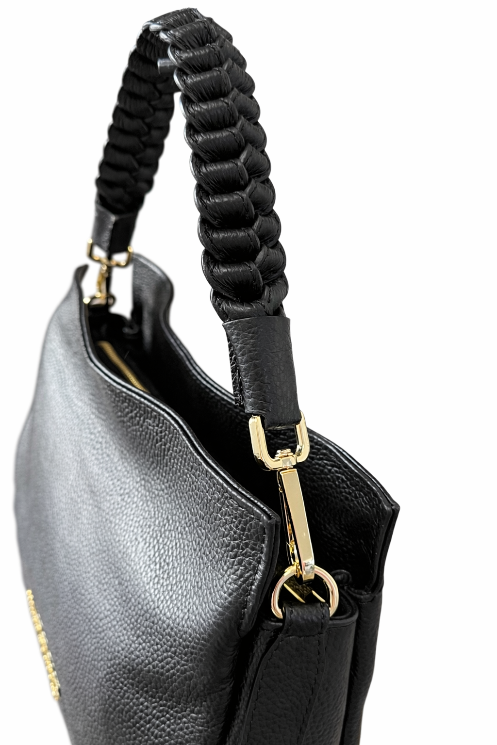 Borsa a Spalla con Manico Intrecciato