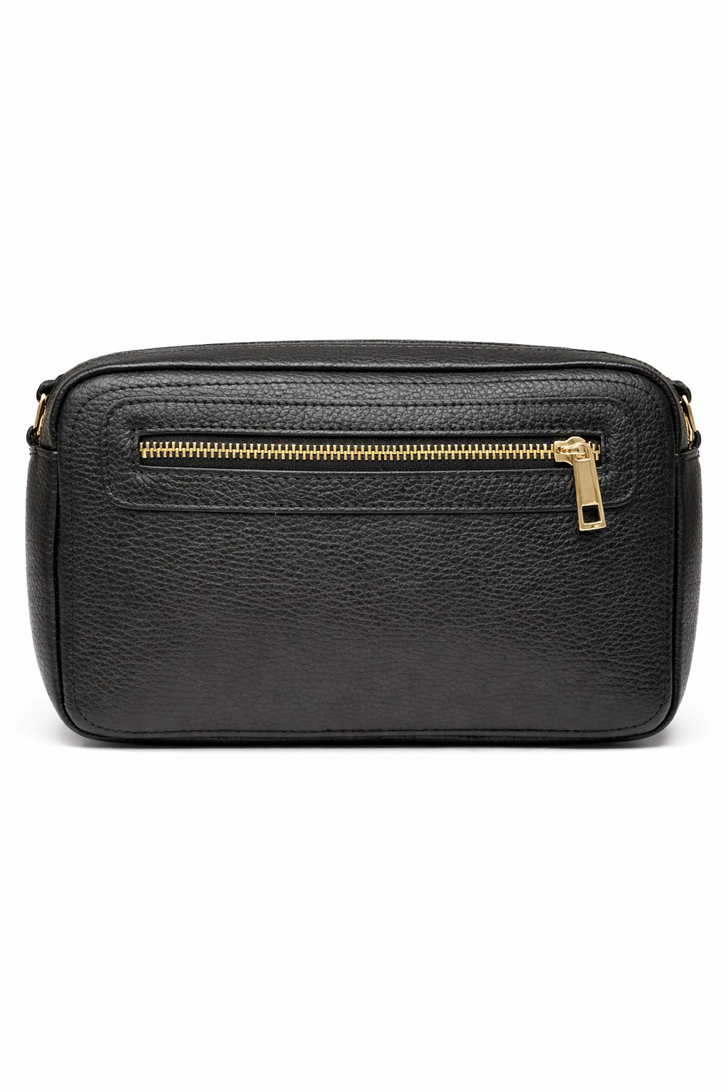 Borsa “Saponetta” doppia zip in pelle martella