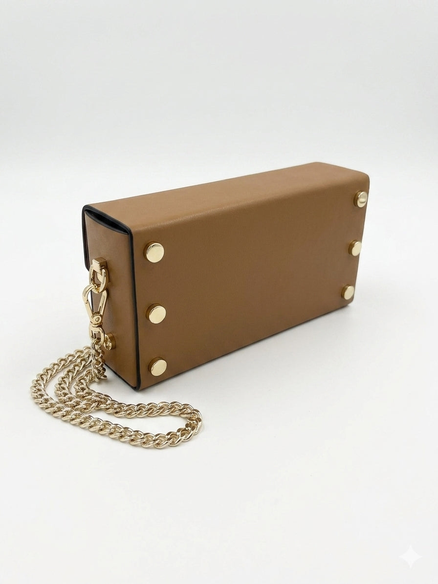 Mini Borsetta in Pelle  con Tracolla a Catena