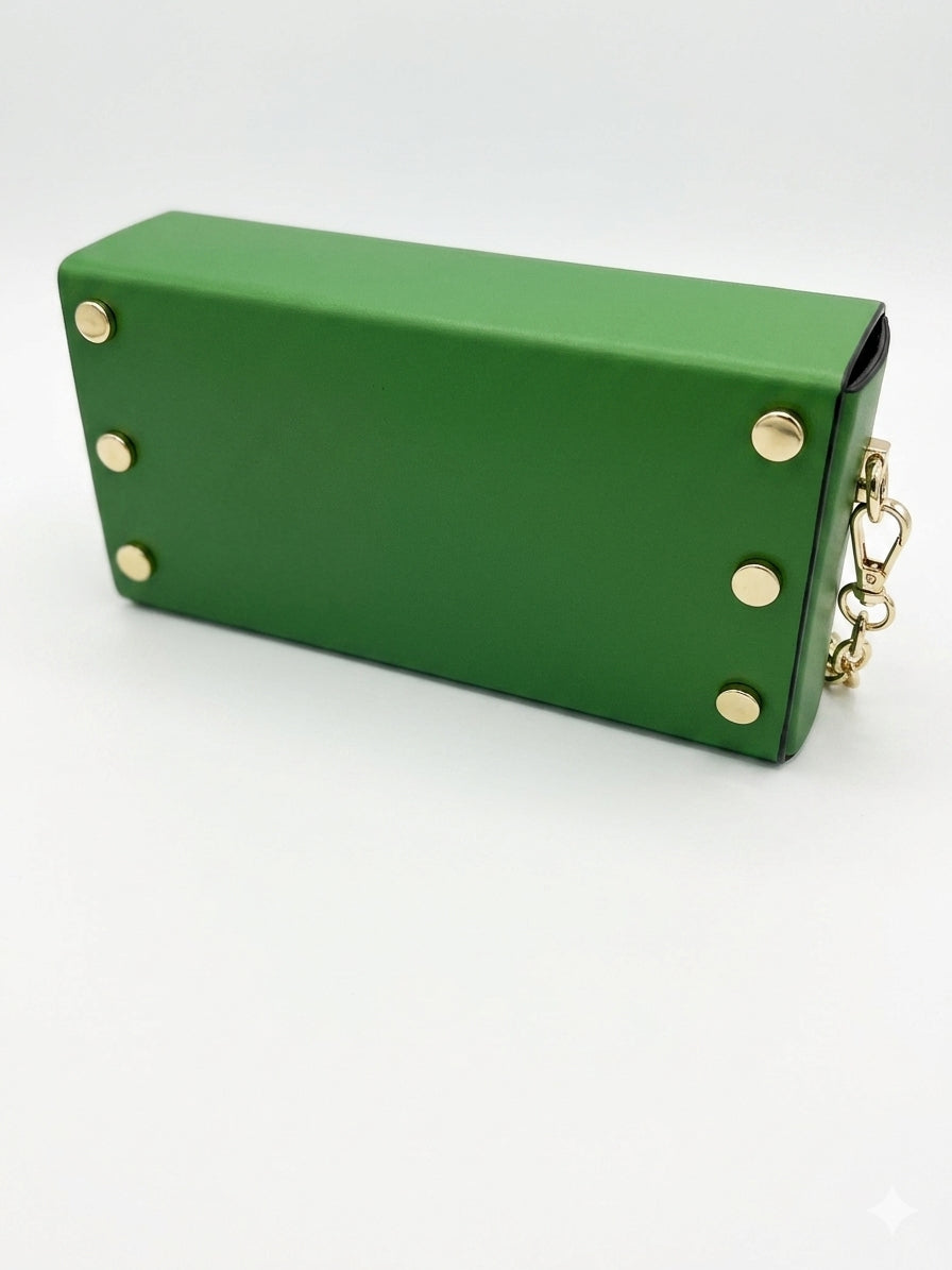 Mini Borsetta in Pelle  con Tracolla a Catena