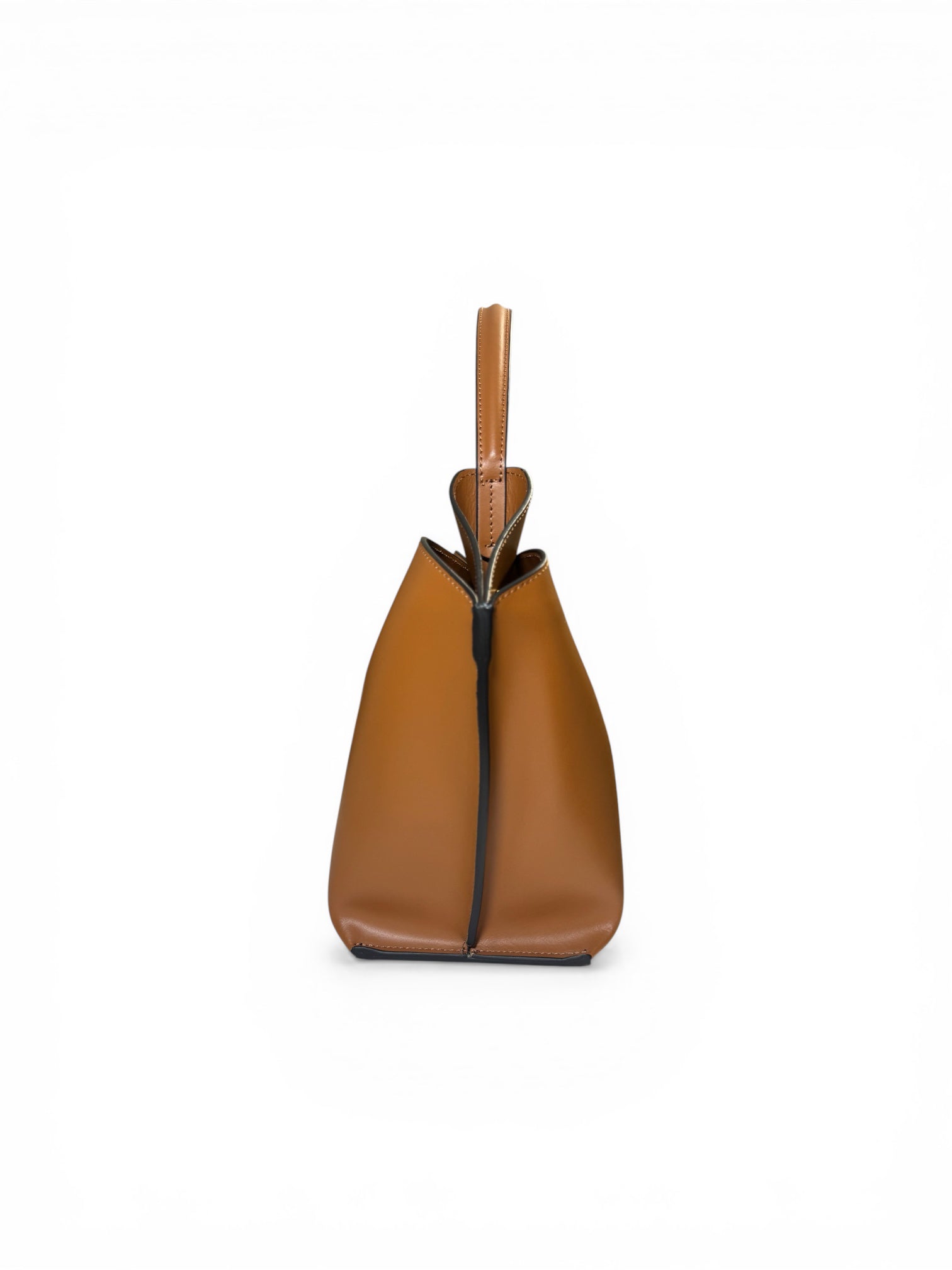 Borsa a mano in pelle liscia