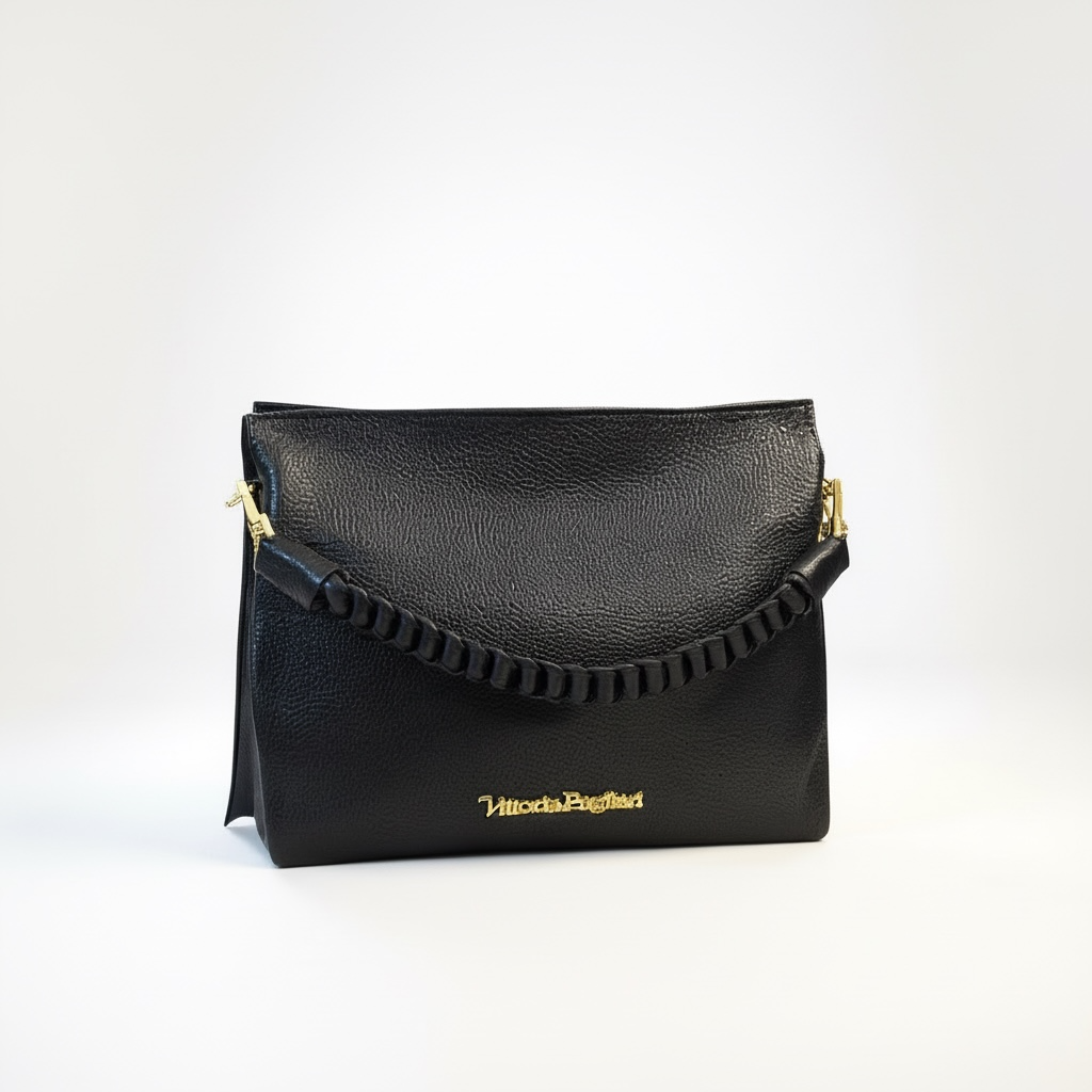 Borsa a Spalla con Manico Intrecciato